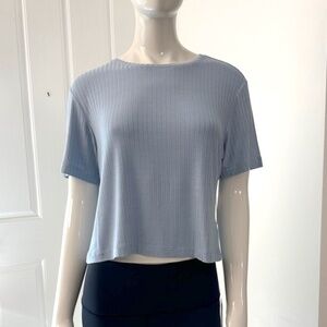 NEW!!! Blue Ribbed Top